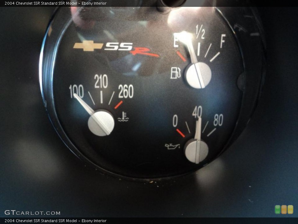 Ebony Interior Gauges for the 2004 Chevrolet SSR  #48080046