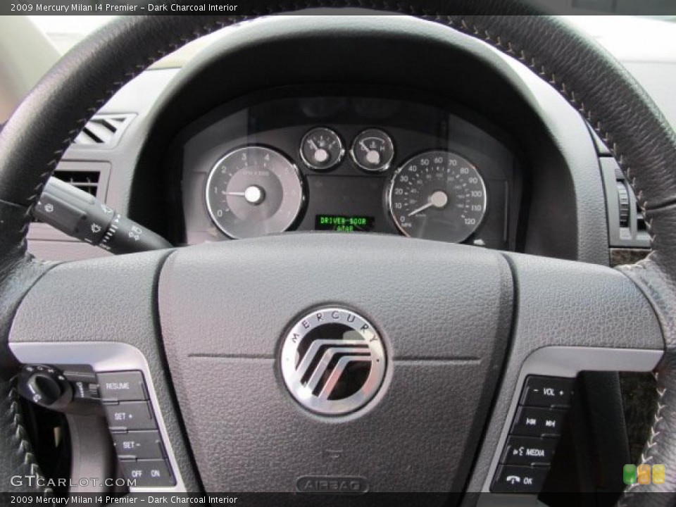 Dark Charcoal Interior Steering Wheel for the 2009 Mercury Milan I4 Premier #48082674