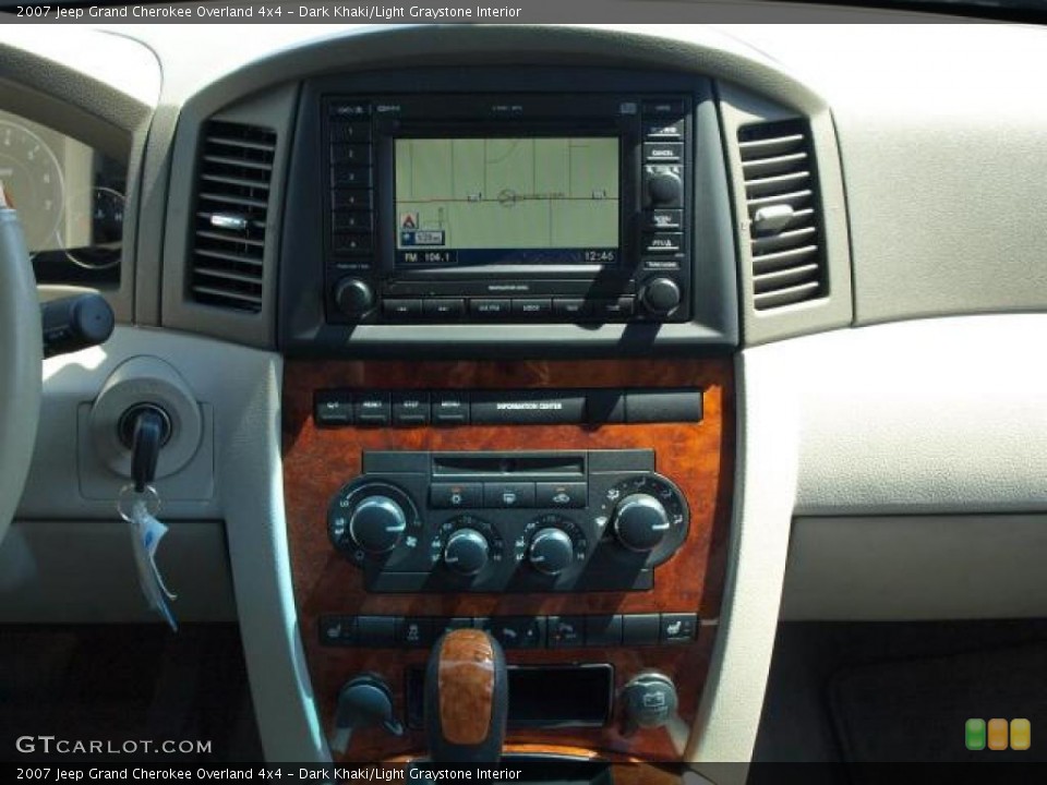 Dark Khaki/Light Graystone Interior Controls for the 2007 Jeep Grand Cherokee Overland 4x4 #48084807