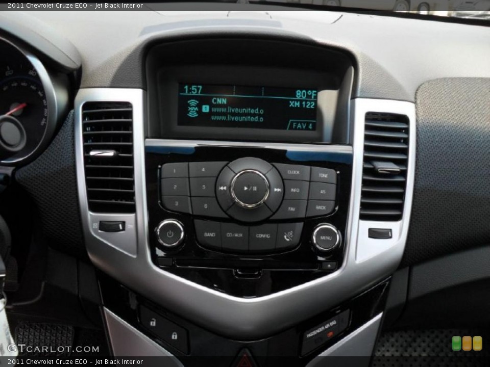 Jet Black Interior Controls for the 2011 Chevrolet Cruze ECO #48084939