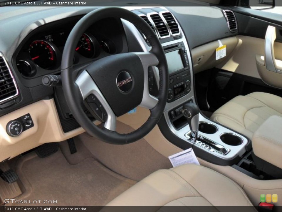 Cashmere Interior Prime Interior for the 2011 GMC Acadia SLT AWD #48088080