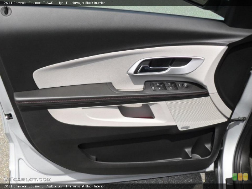 Light Titanium/Jet Black Interior Door Panel for the 2011 Chevrolet Equinox LT AWD #48088182