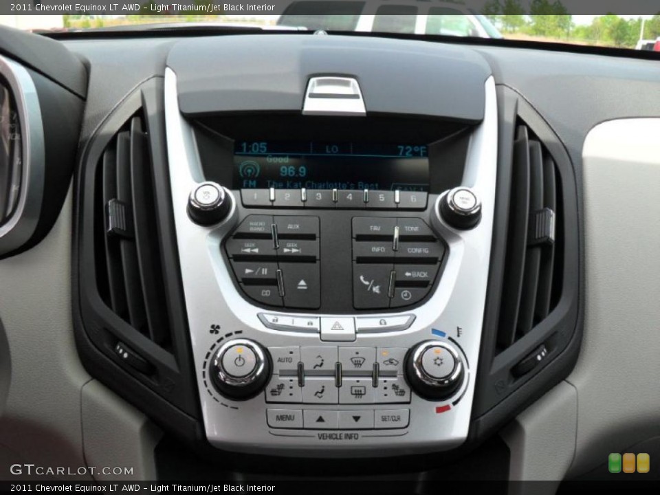 Light Titanium/Jet Black Interior Controls for the 2011 Chevrolet Equinox LT AWD #48088203