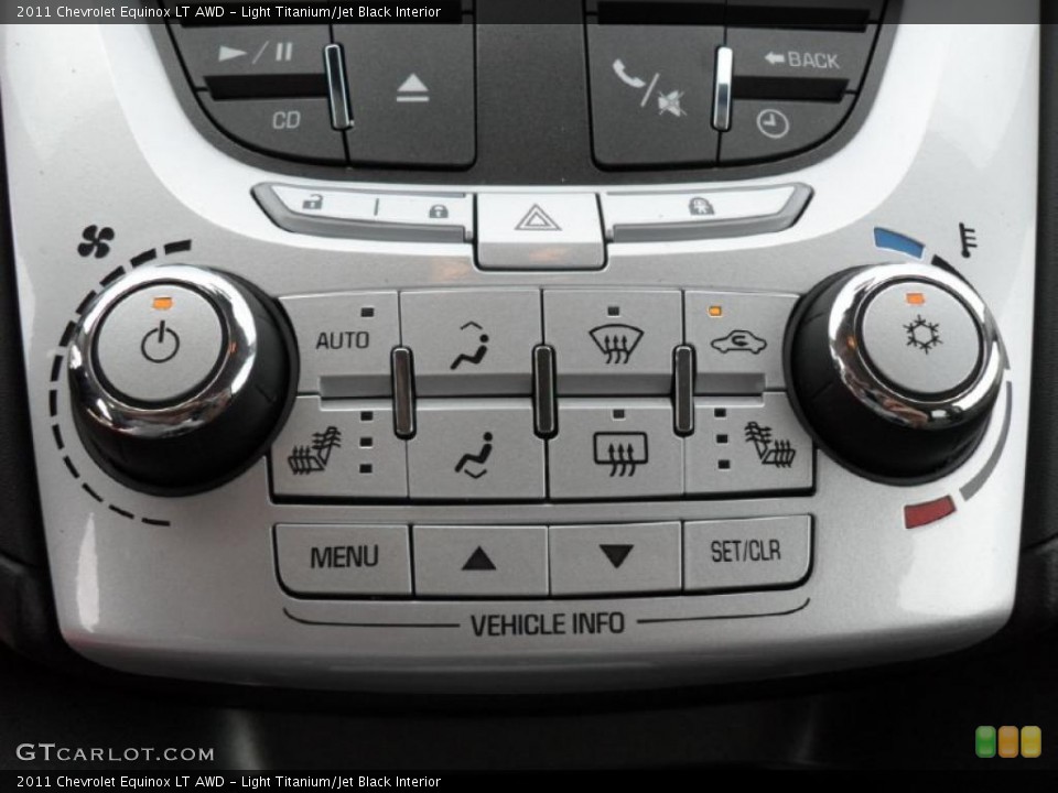Light Titanium/Jet Black Interior Controls for the 2011 Chevrolet Equinox LT AWD #48088215