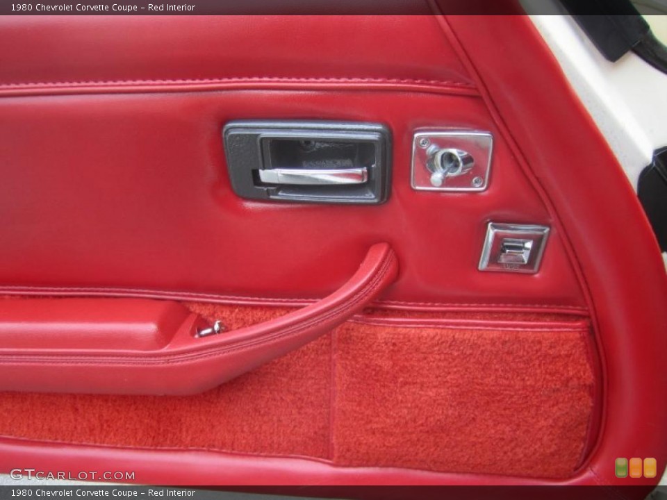 Red Interior Controls for the 1980 Chevrolet Corvette Coupe #48088230