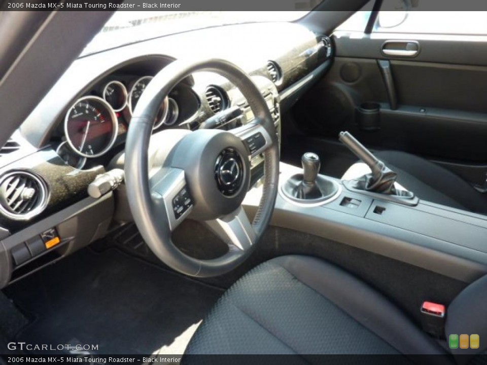 Black Interior Photo for the 2006 Mazda MX-5 Miata Touring Roadster #48088308