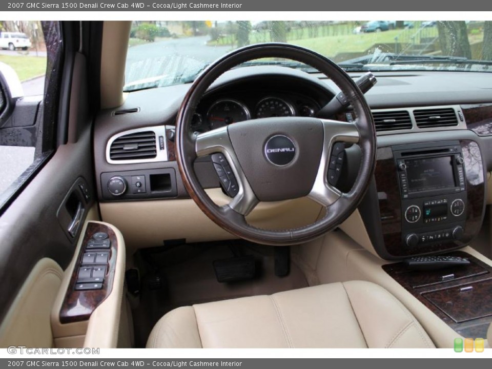 Cocoa/Light Cashmere Interior Dashboard for the 2007 GMC Sierra 1500 Denali Crew Cab 4WD #48088875
