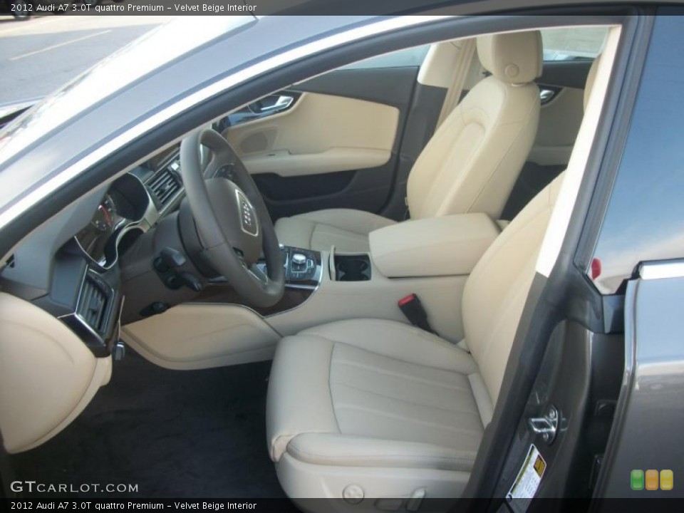 Velvet Beige Interior Photo for the 2012 Audi A7 3.0T quattro Premium #48089793