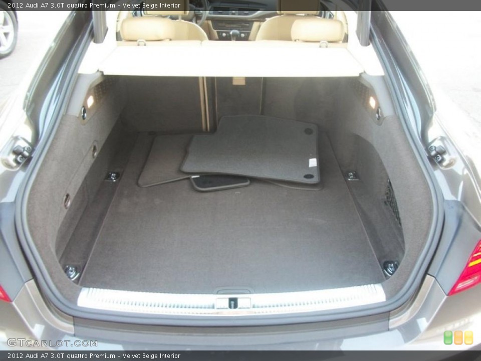 Velvet Beige Interior Trunk for the 2012 Audi A7 3.0T quattro Premium #48089814