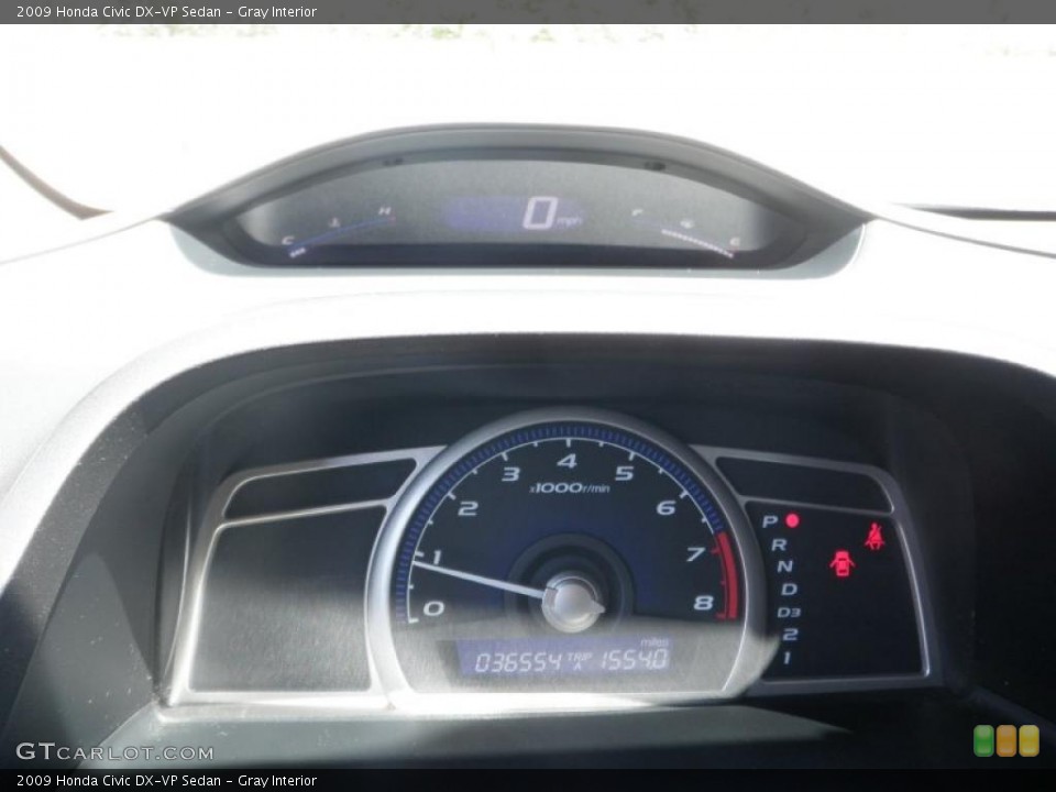 Gray Interior Gauges for the 2009 Honda Civic DX-VP Sedan #48091098