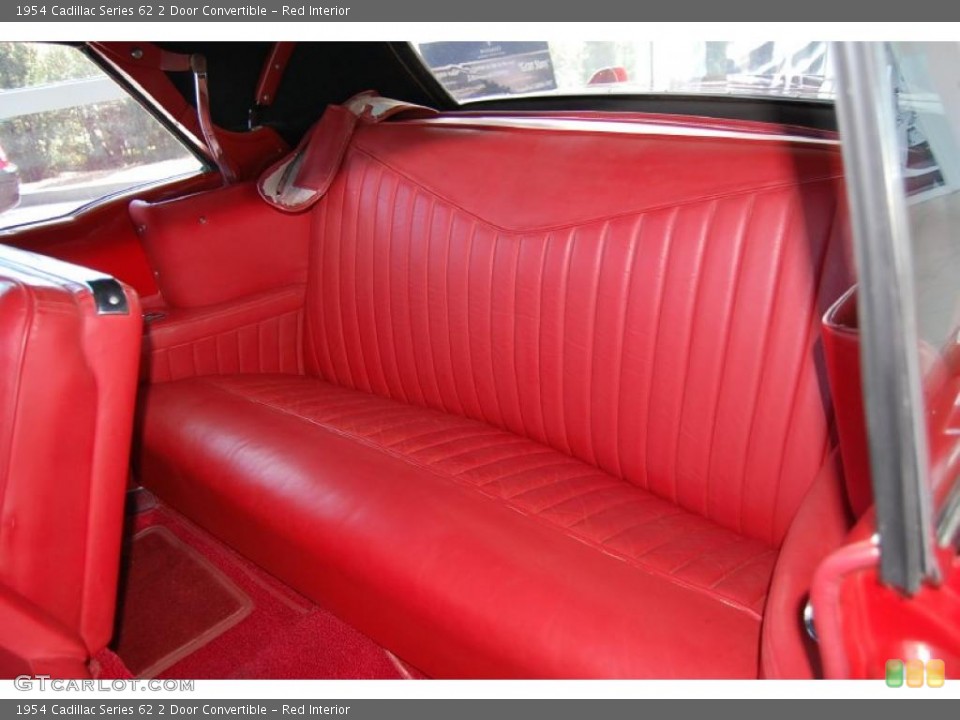 Red Interior Photo for the 1954 Cadillac Series 62 2 Door Convertible #48096577