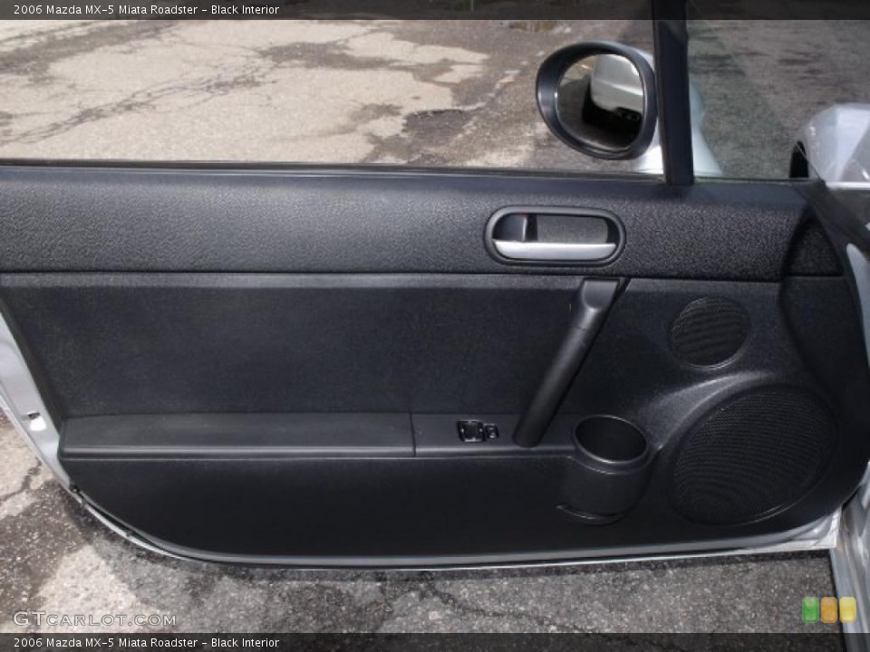 Black Interior Door Panel for the 2006 Mazda MX-5 Miata Roadster #48096673