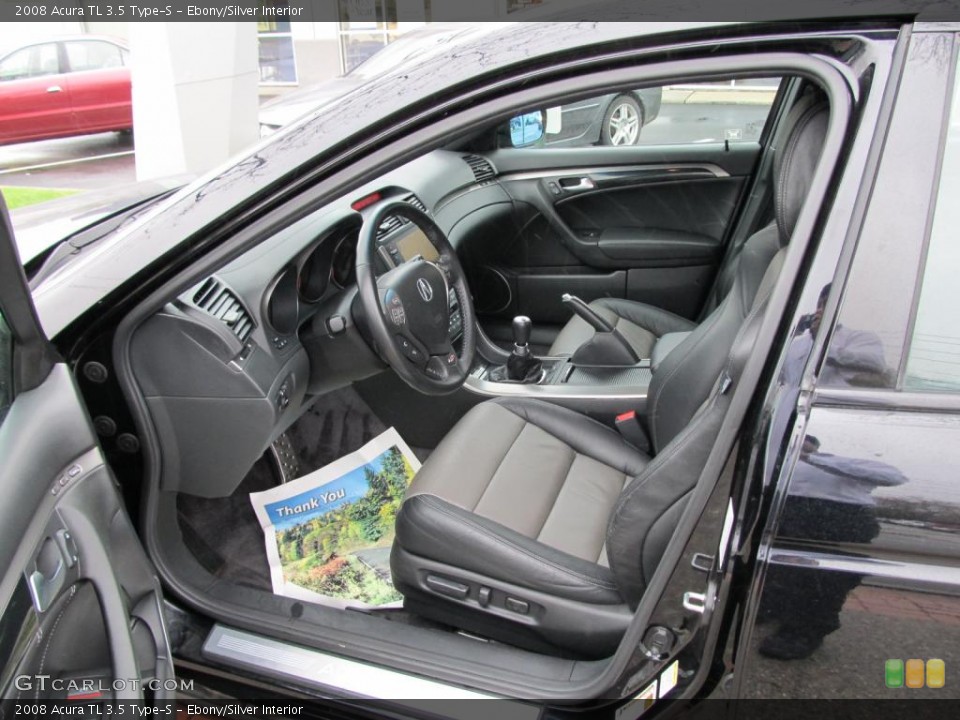 Ebony/Silver Interior Photo for the 2008 Acura TL 3.5 Type-S #48098162