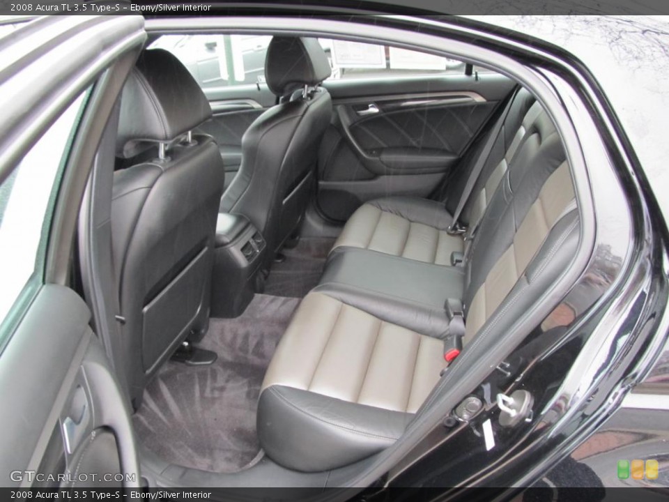 Ebony/Silver Interior Photo for the 2008 Acura TL 3.5 Type-S #48098168