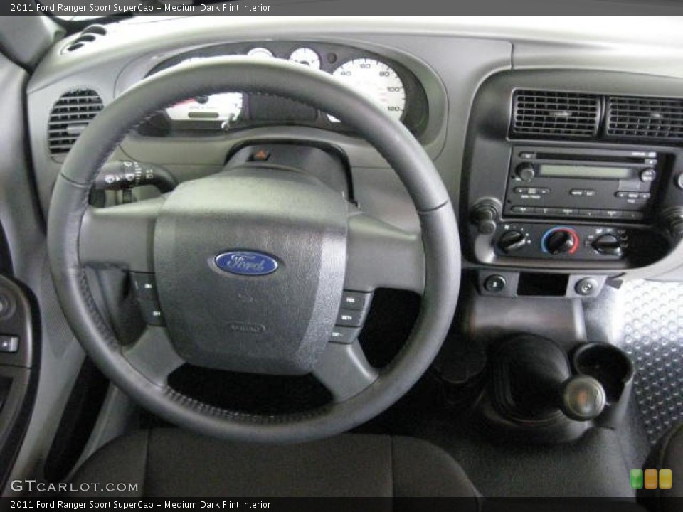 Medium Dark Flint Interior Steering Wheel for the 2011 Ford Ranger Sport SuperCab #48102714