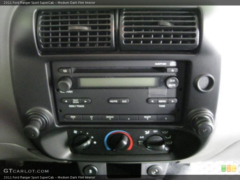 Medium Dark Flint Interior Controls for the 2011 Ford Ranger Sport SuperCab #48102729