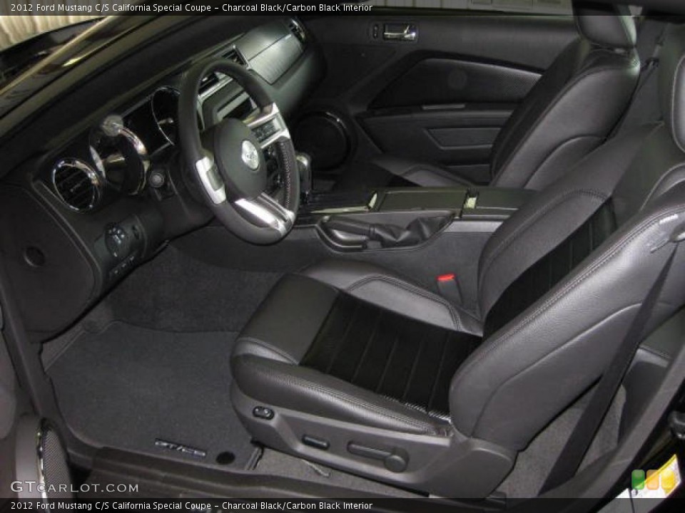 Charcoal Black/Carbon Black Interior Photo for the 2012 Ford Mustang C/S California Special Coupe #48103002