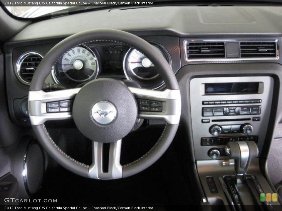 Charcoal Black/Carbon Black Interior Dashboard for the 2012 Ford Mustang C/S California Special Coupe #48103101
