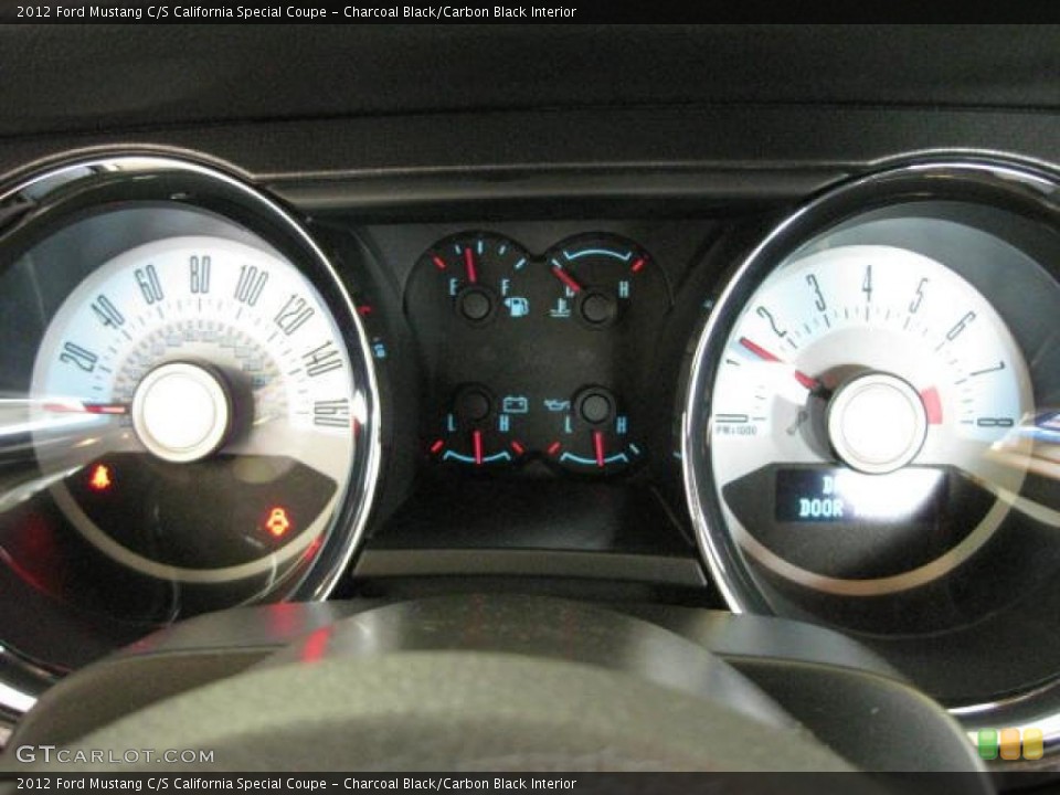 Charcoal Black/Carbon Black Interior Gauges for the 2012 Ford Mustang C/S California Special Coupe #48103164