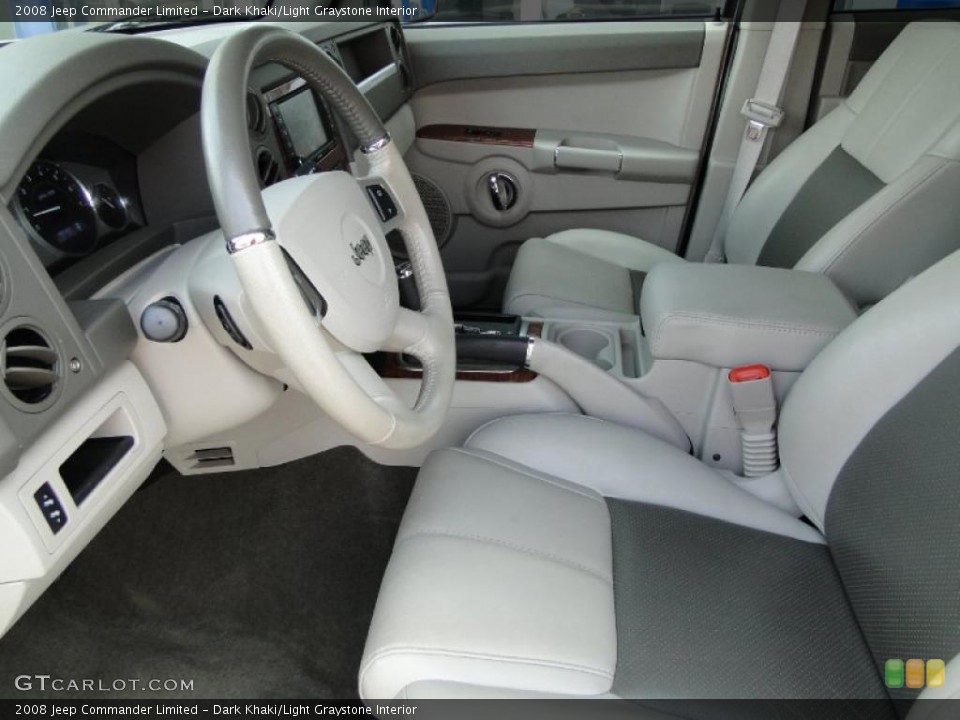 Dark Khaki/Light Graystone Interior Photo for the 2008 Jeep Commander Limited #48106260