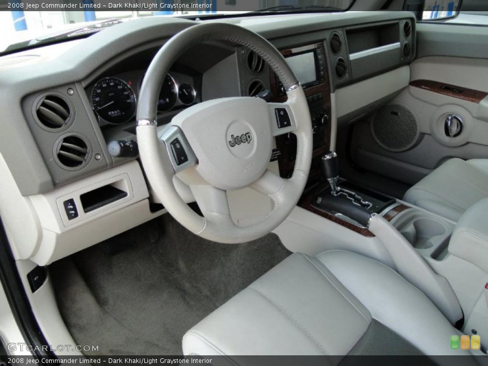 Dark Khaki/Light Graystone Interior Prime Interior for the 2008 Jeep Commander Limited #48106275