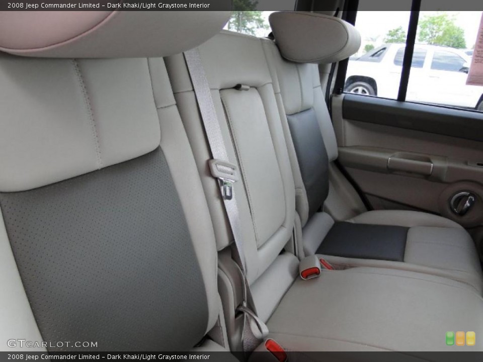 Dark Khaki/Light Graystone Interior Photo for the 2008 Jeep Commander Limited #48106506