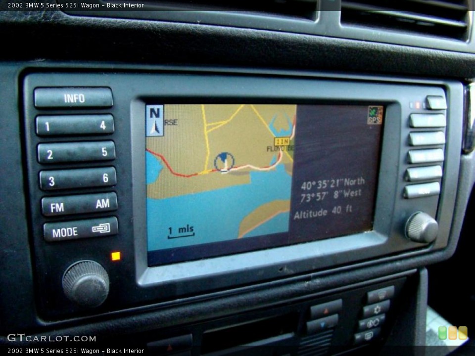 Black Interior Navigation for the 2002 BMW 5 Series 525i Wagon #48106638