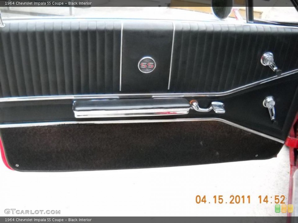 Black Interior Door Panel for the 1964 Chevrolet Impala SS Coupe #48108144
