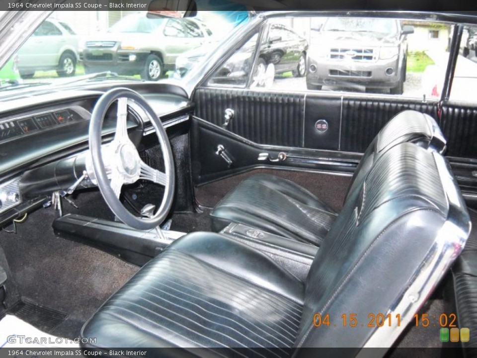 Black Interior Photo for the 1964 Chevrolet Impala SS Coupe #48108198