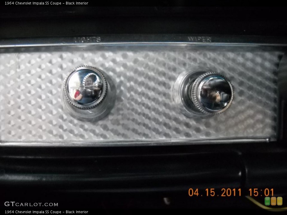 Black Interior Controls for the 1964 Chevrolet Impala SS Coupe #48108240