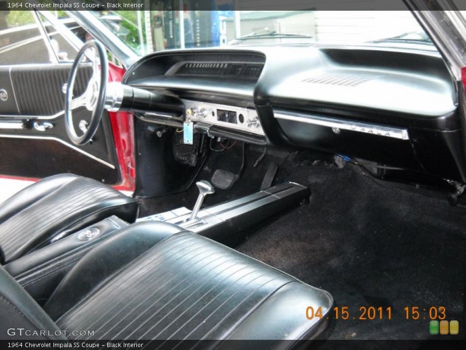 Black Interior Photo for the 1964 Chevrolet Impala SS Coupe #48108273
