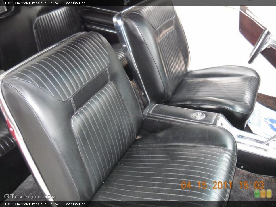 Black Interior Photo for the 1964 Chevrolet Impala SS Coupe #48108285
