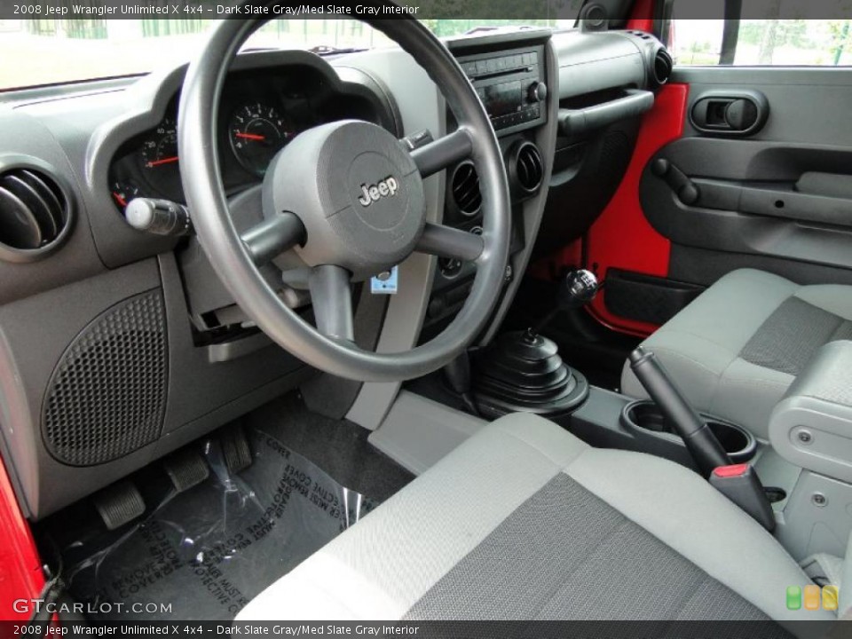 Dark Slate Gray/Med Slate Gray Interior Photo for the 2008 Jeep Wrangler Unlimited X 4x4 #48109368