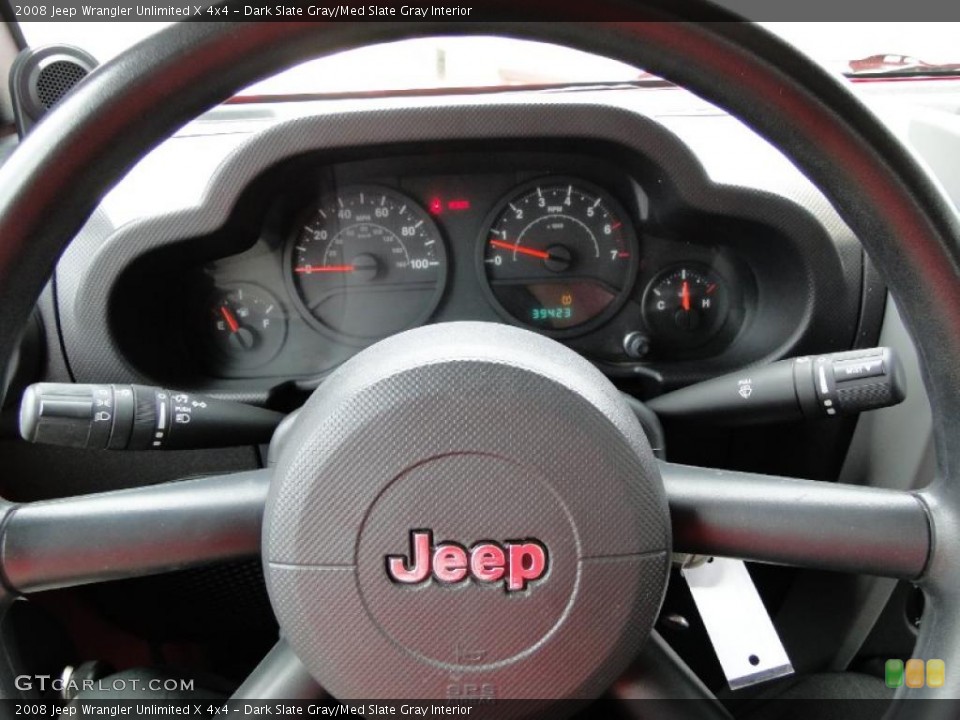 Dark Slate Gray/Med Slate Gray Interior Gauges for the 2008 Jeep Wrangler Unlimited X 4x4 #48109398