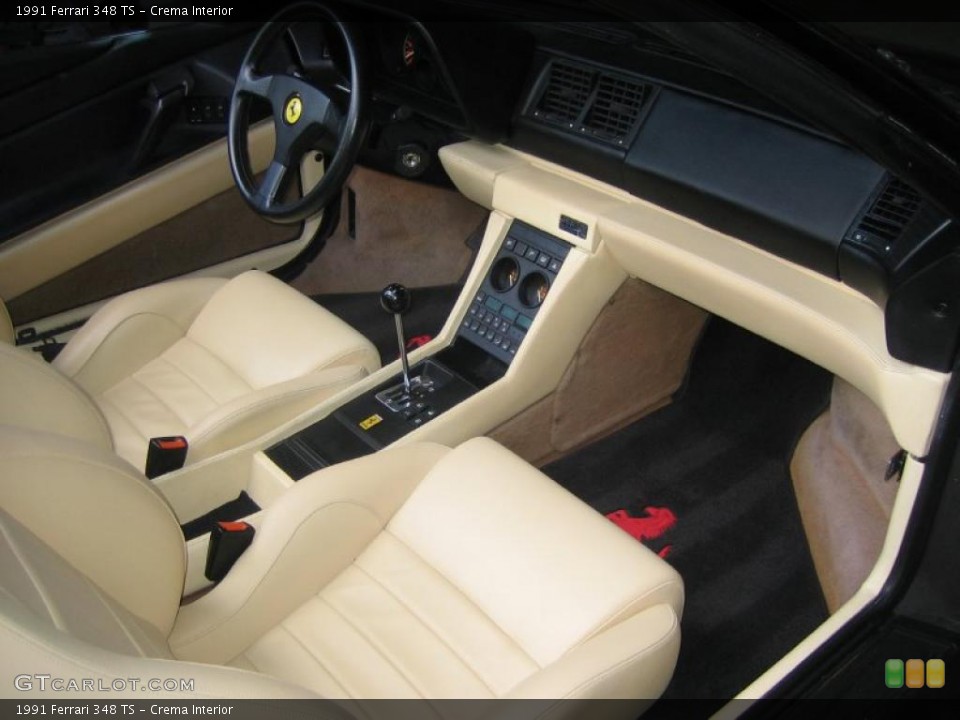 Crema 1991 Ferrari 348 Interiors