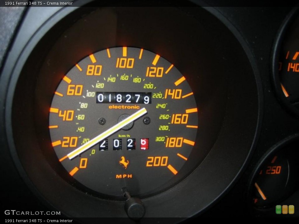 Crema Interior Gauges for the 1991 Ferrari 348 TS #48109710