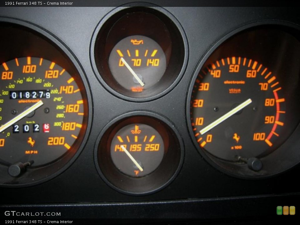 Crema Interior Gauges for the 1991 Ferrari 348 TS #48109725