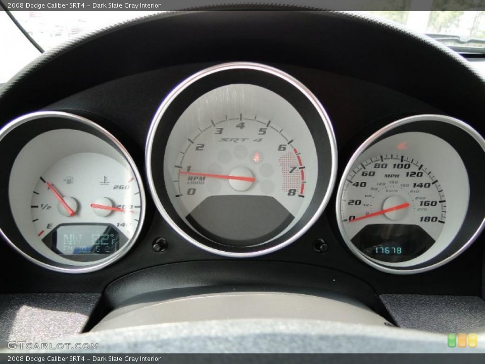 Dark Slate Gray Interior Gauges for the 2008 Dodge Caliber SRT4 #48110652