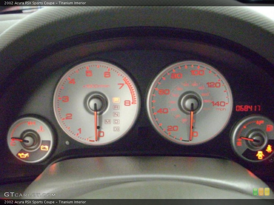 Titanium Interior Gauges for the 2002 Acura RSX Sports Coupe #48112188