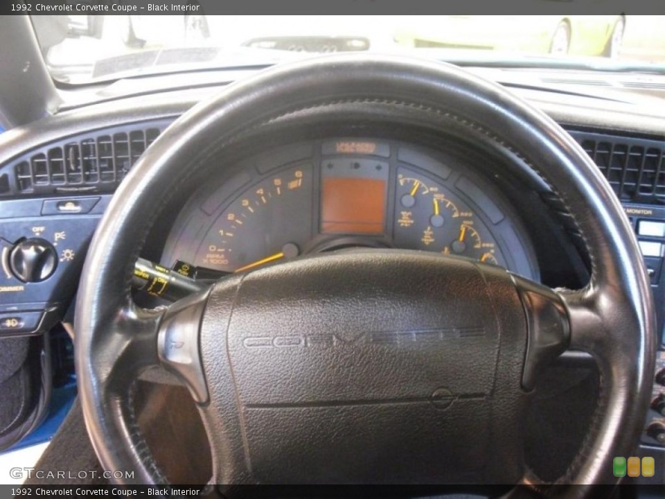 Black Interior Steering Wheel for the 1992 Chevrolet Corvette Coupe #48125629