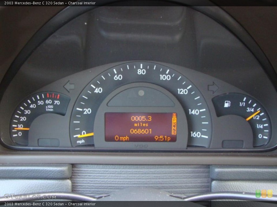 Charcoal Interior Gauges for the 2003 Mercedes-Benz C 320 Sedan #48125722