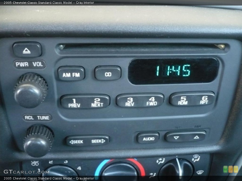 Gray Interior Controls for the 2005 Chevrolet Classic  #48126352