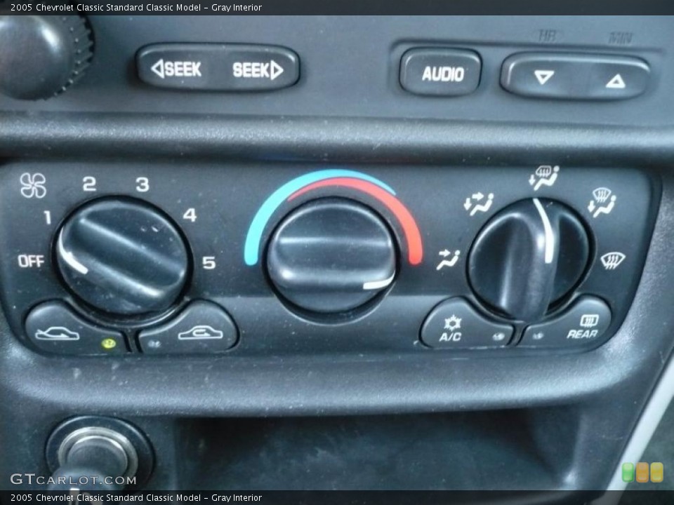 Gray Interior Controls for the 2005 Chevrolet Classic  #48126367