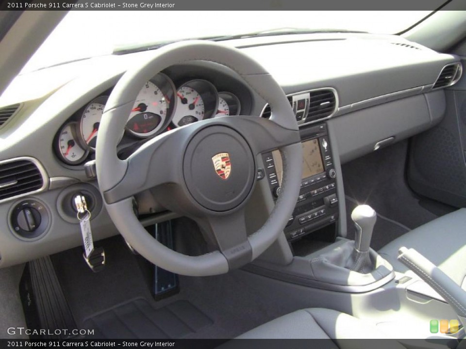 Stone Grey 2011 Porsche 911 Interiors