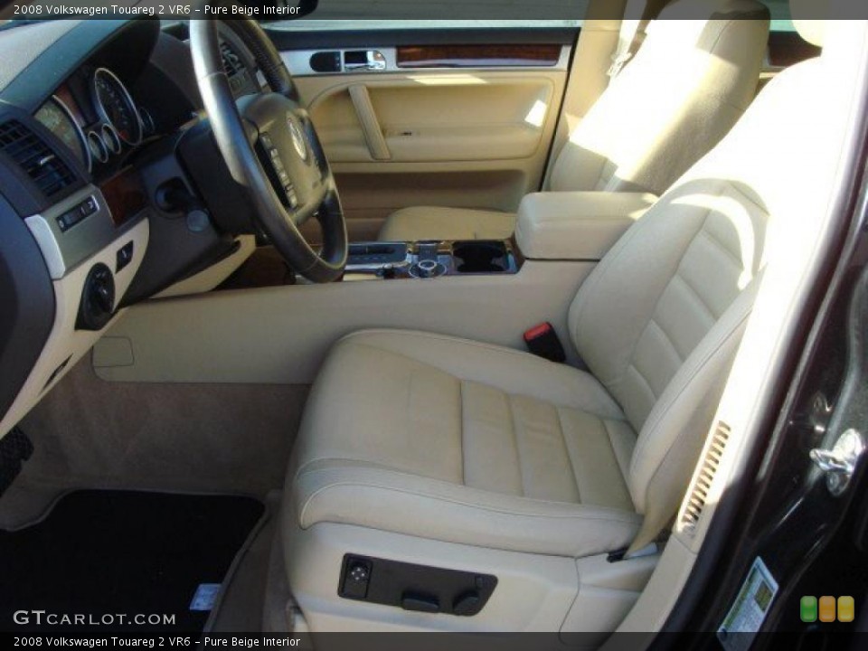 Pure Beige Interior Photo for the 2008 Volkswagen Touareg 2 VR6 #48131393