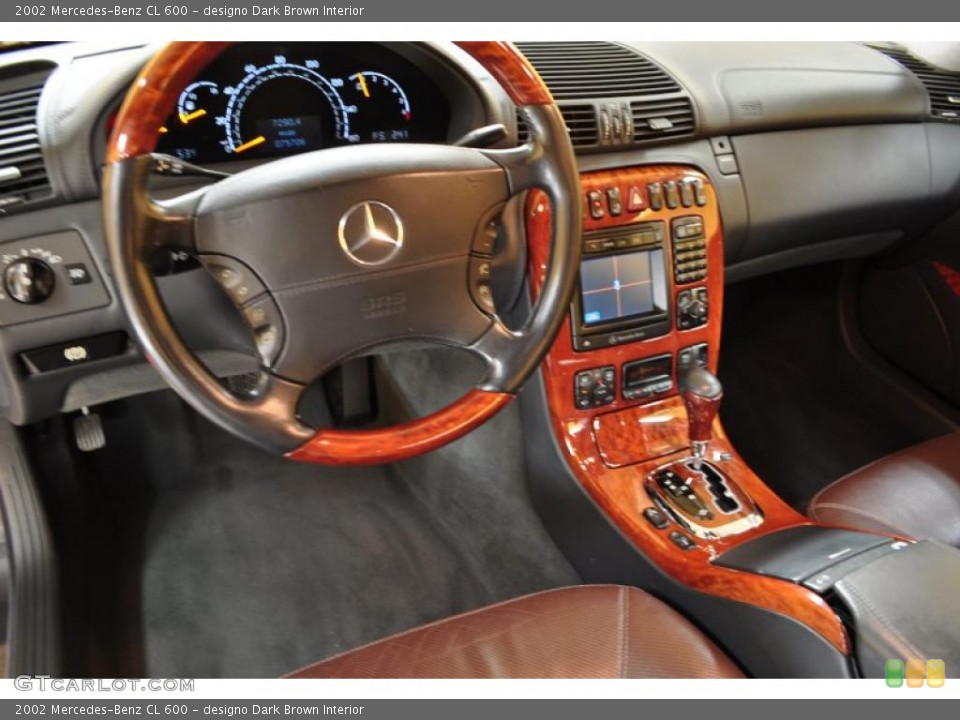 designo Dark Brown Interior Photo for the 2002 Mercedes-Benz CL 600 #48131873