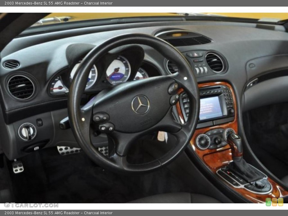 Charcoal Interior Photo for the 2003 Mercedes-Benz SL 55 AMG Roadster #48132416