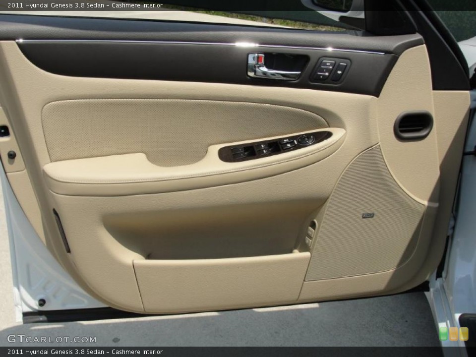 Cashmere Interior Door Panel for the 2011 Hyundai Genesis 3.8 Sedan #48132974
