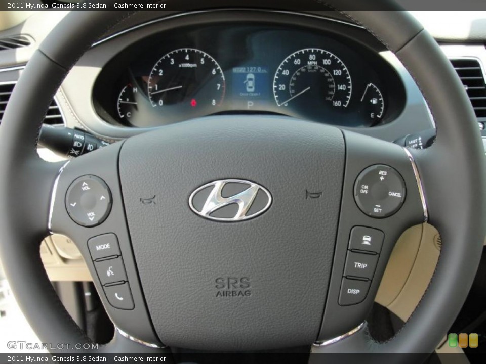 Cashmere Interior Steering Wheel for the 2011 Hyundai Genesis 3.8 Sedan #48133181