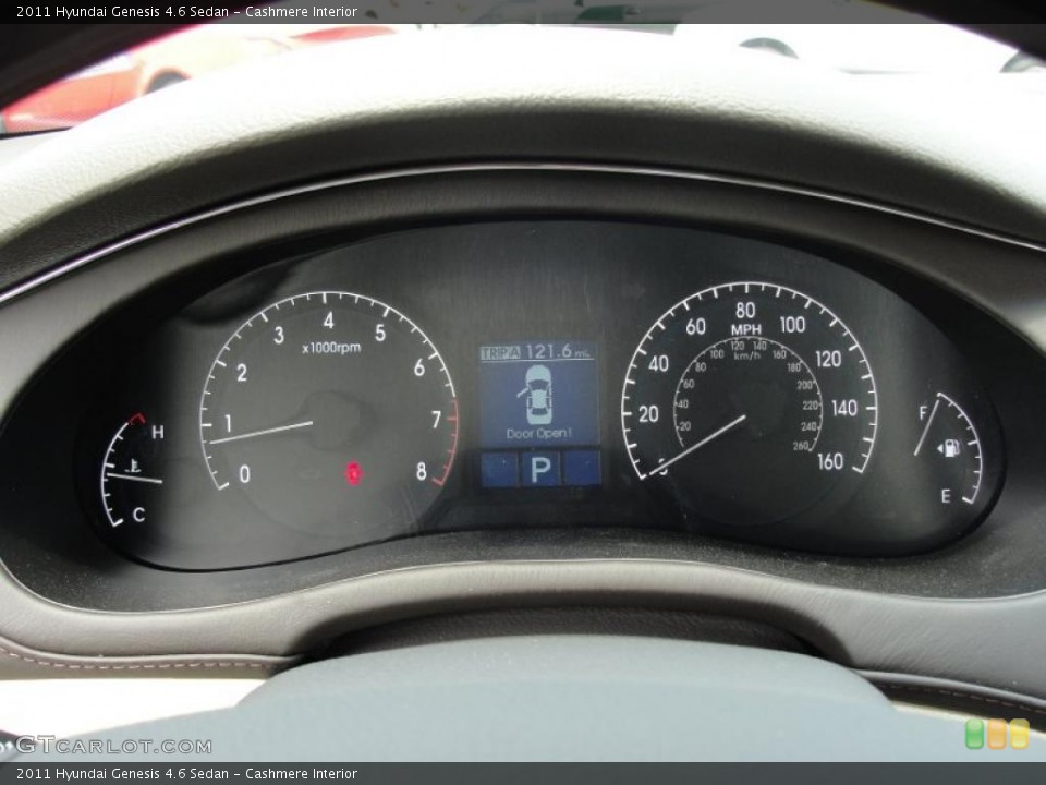 Cashmere Interior Gauges for the 2011 Hyundai Genesis 4.6 Sedan #48133775